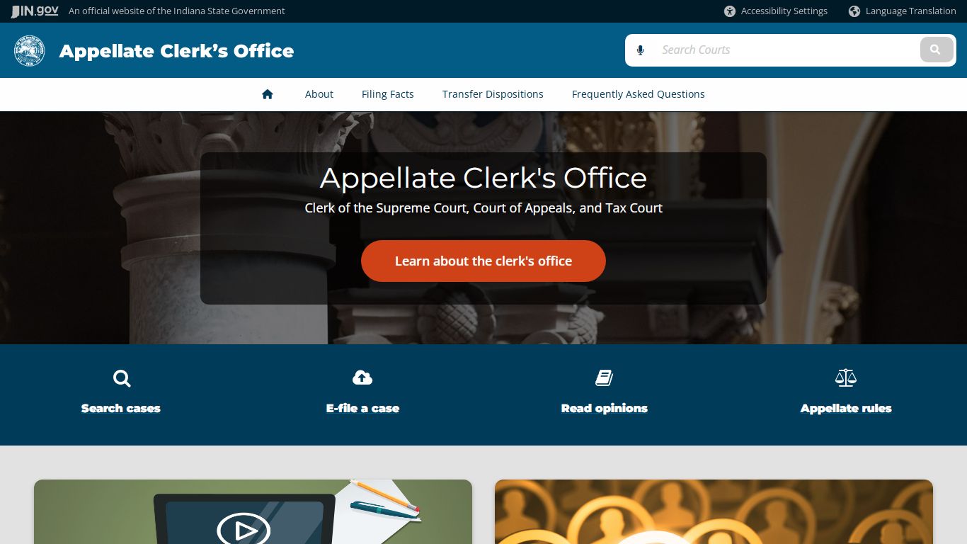 Indiana Judicial Branch: Appellate Clerk's Office: Appellate Clerk's ...